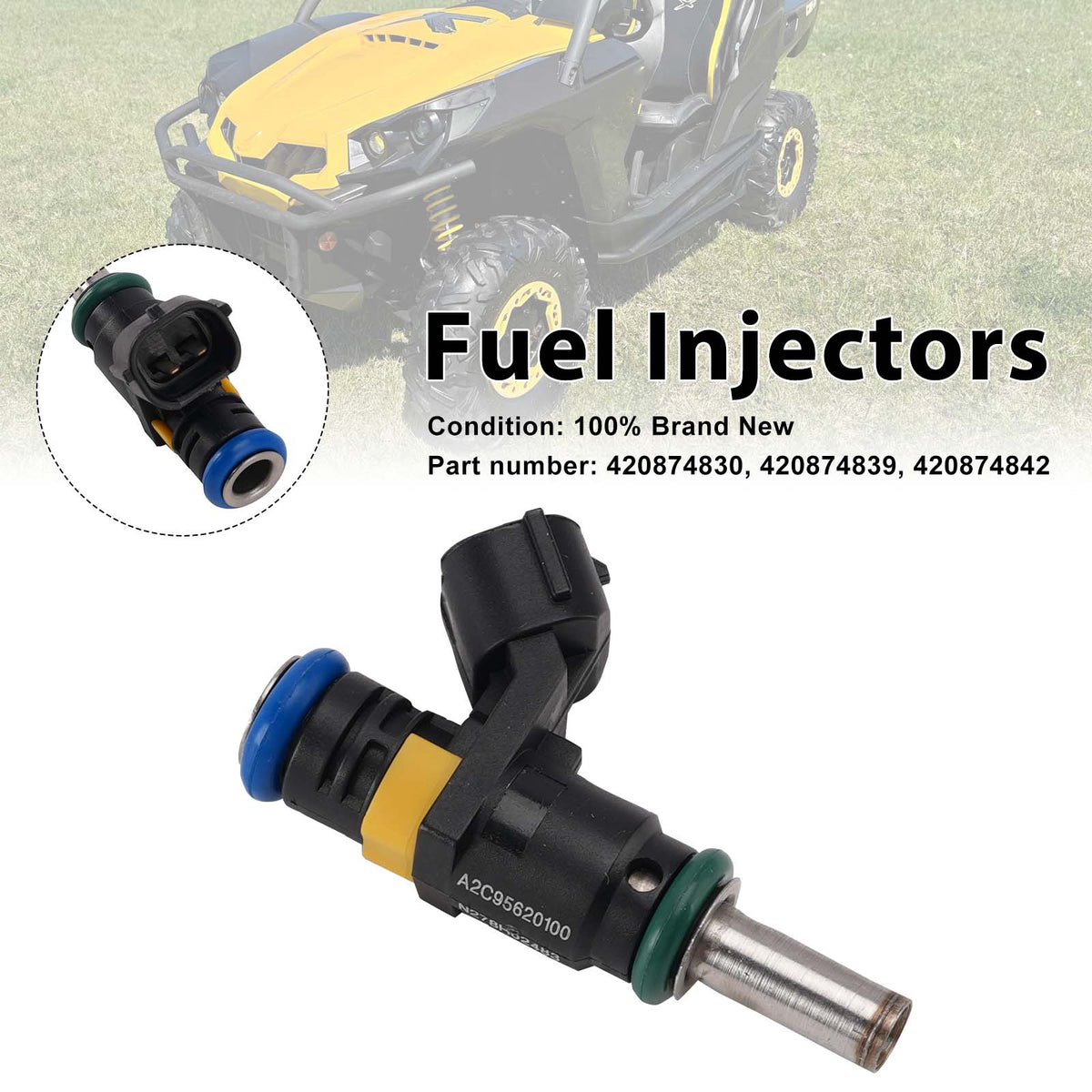 Commander Can-Am 420874839 420874830 420874842 Fuel Injectors