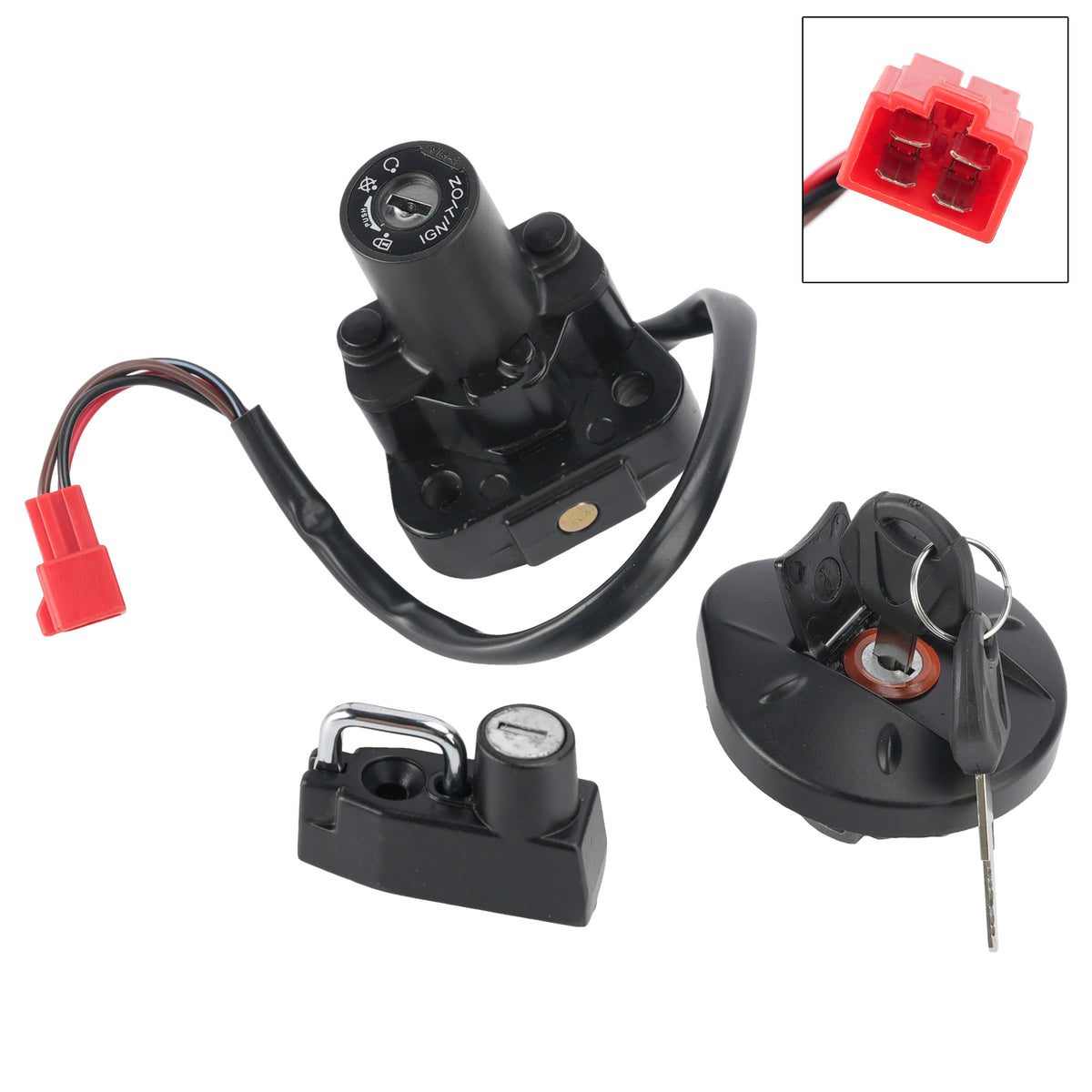 2005-2017 Yamaha XT 250 X Serow 4-Wire Ignition Switch Fuel Cap Helmet Lock Set