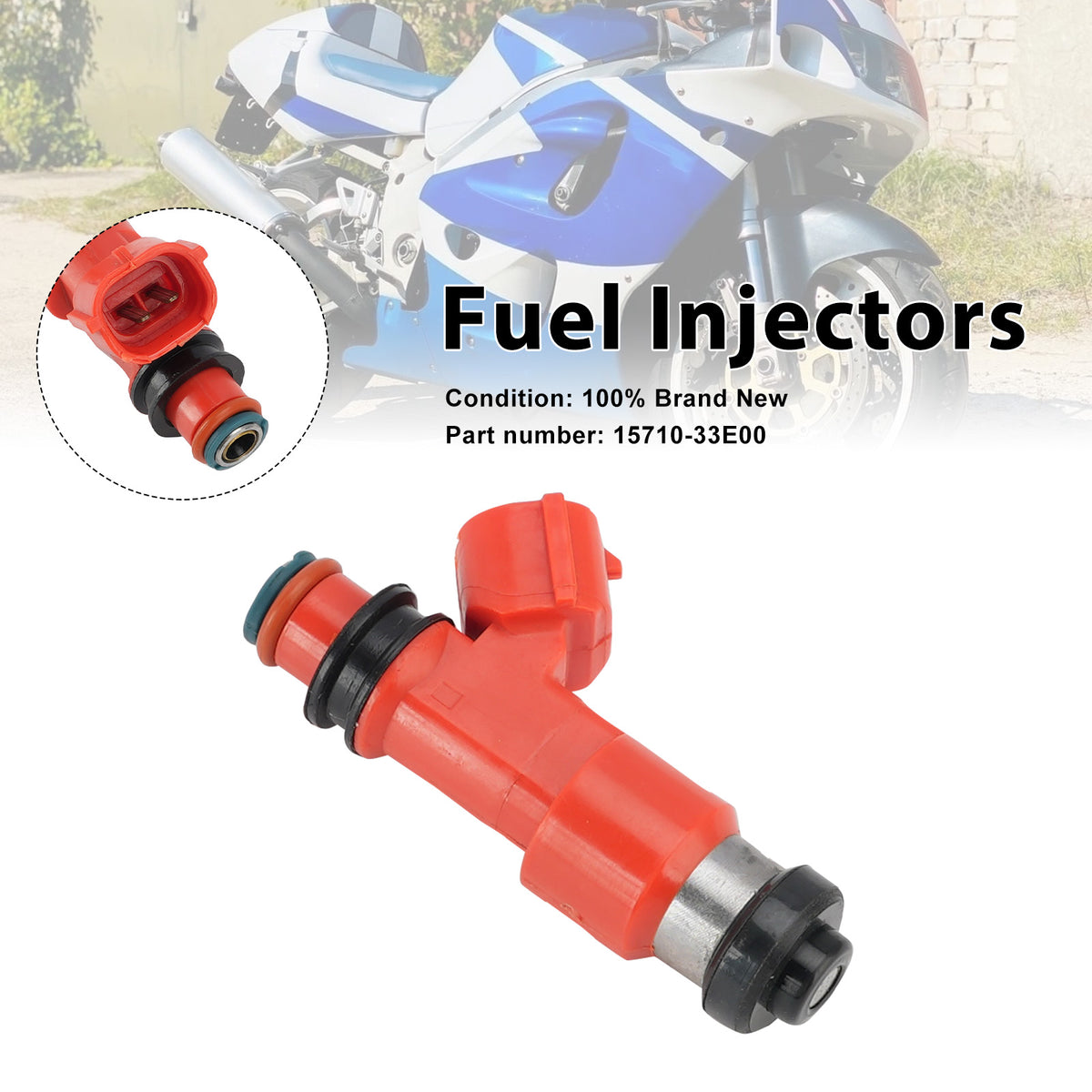 1998-1999 GSXR750 GSX-R750 Suzuki 15710-33E00 Fuel Injectors