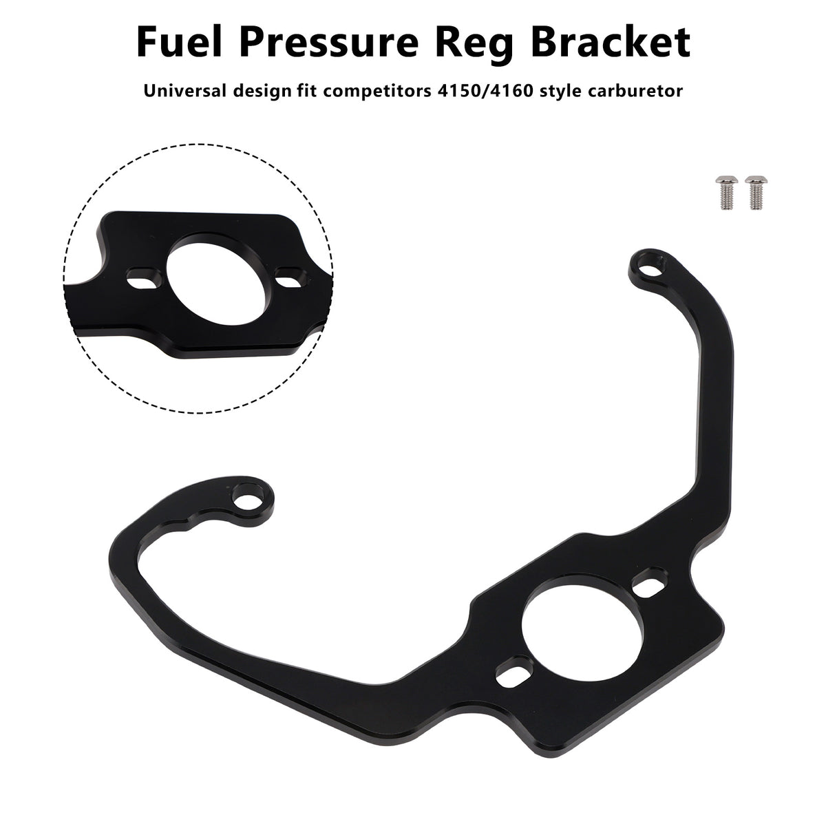 Competitors 4150/4160 Carburetor Fuel Pressure Reg Bracket