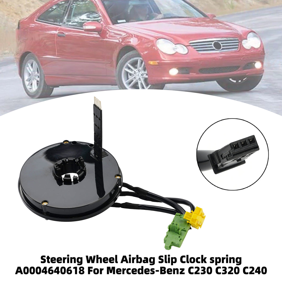 C230 Mercedes-Benz A0004640618 Steering Wheel Airbag Slip Clock Spring