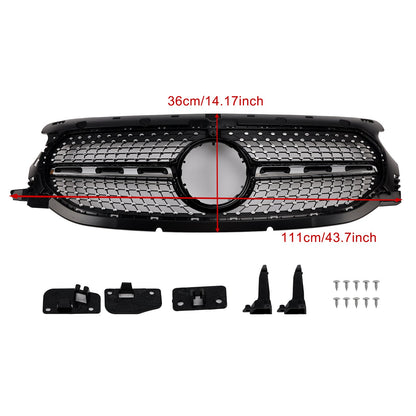 Diamond Front Grille Grill Fit Mercedes-Benz H247 GLA250 GLA200 2020-2023