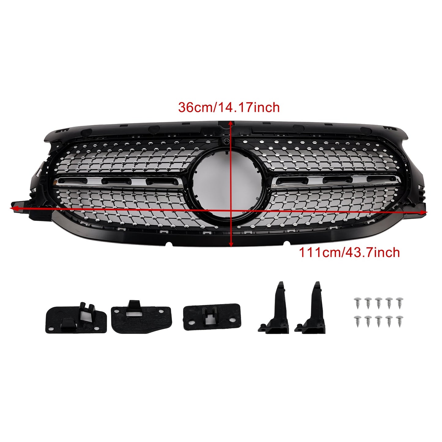 Parrilla delantera de diamante Mercedes-Benz Clase GLA H247 2020-2023