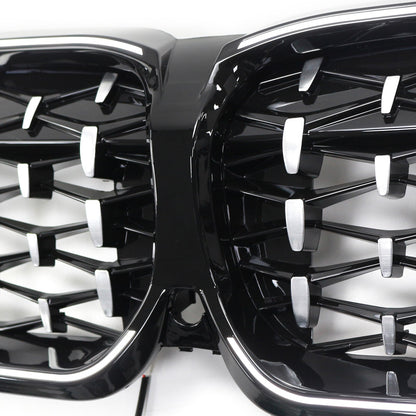 2019-2022 Chorme Diamond Kidney Grille Grill 51138072085 Fit BMW 3 Series G20