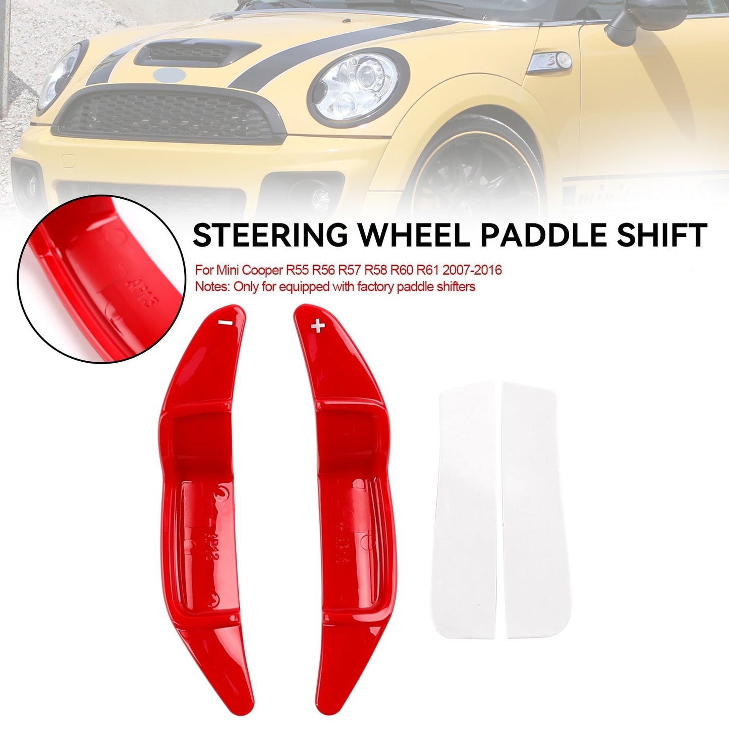 2007-2016 Mini Cooper R55 R56 R57 R58 R60 R61 Shift Paddle Extended Shifter Cover