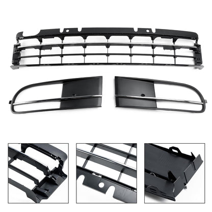 2012-2016 Volkswagen Beetle 5C Front Bumper Lower Grille + Fog Light Grill Generic