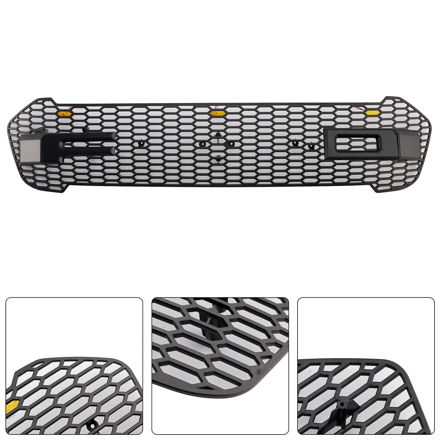 2019-2023 Raptor Style Front Bumper Grille Grill Fit Ford Ranger T8 W/LED