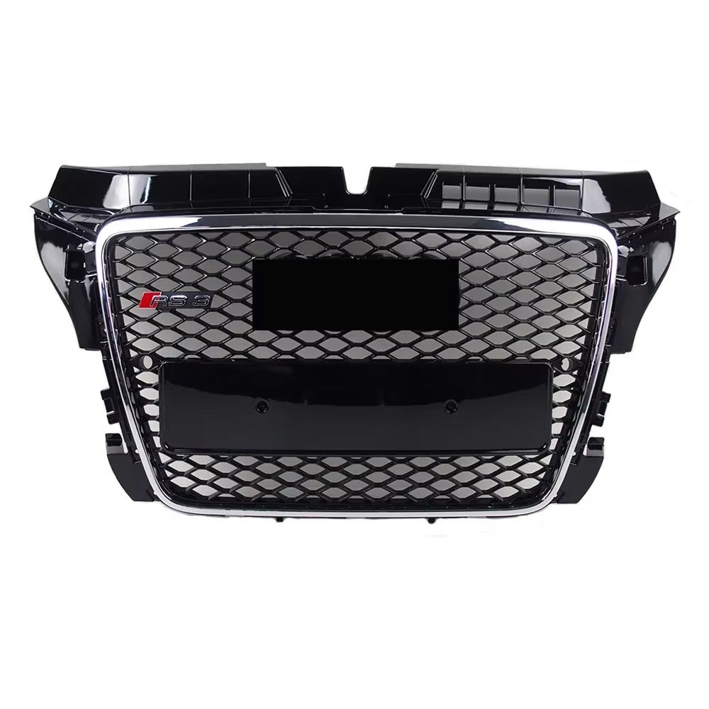 2008-2012 Audi A3/8P To S3/RS3 Style Grille High Quality ABS Trim Grill Front Bumper Grill