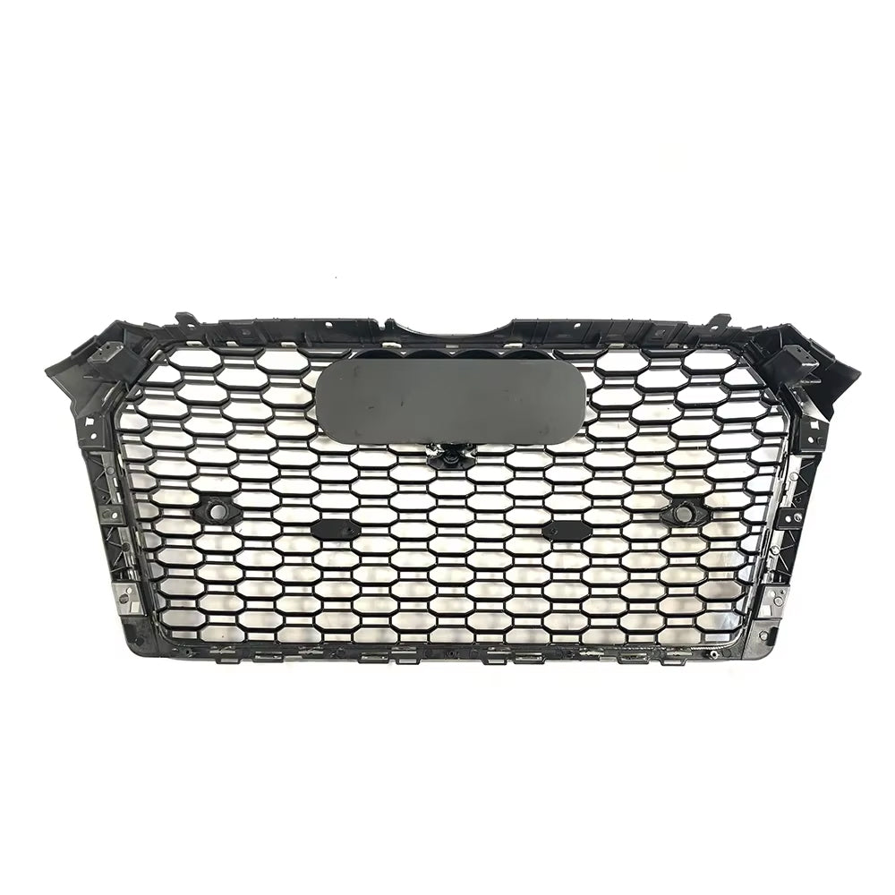 2016-2019 Audi A4 S4 B9 To S4/RS4 Style Front Glossy Blac Bumper Grill High Quality Honeycomb Upper Grille