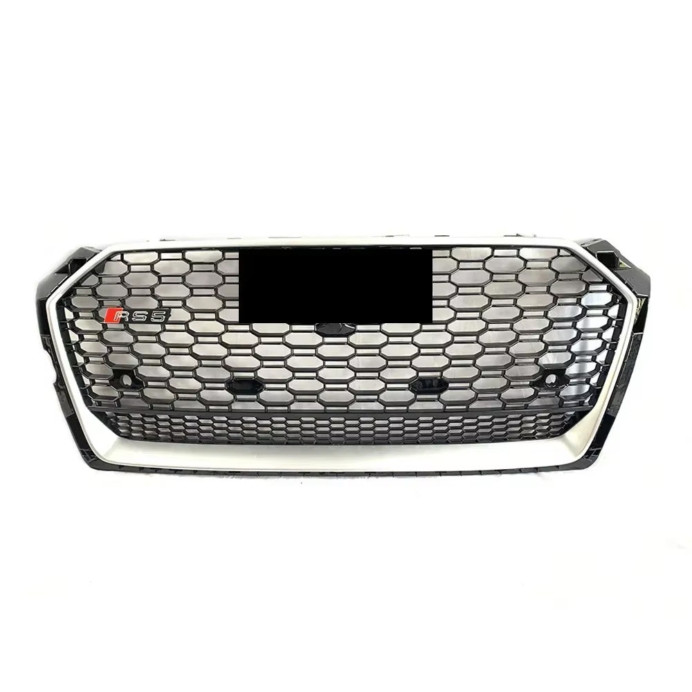 2017-2019 Audi A5 S5 F5 To RS5 Style Bumper Grill Upper Grille With Quattro