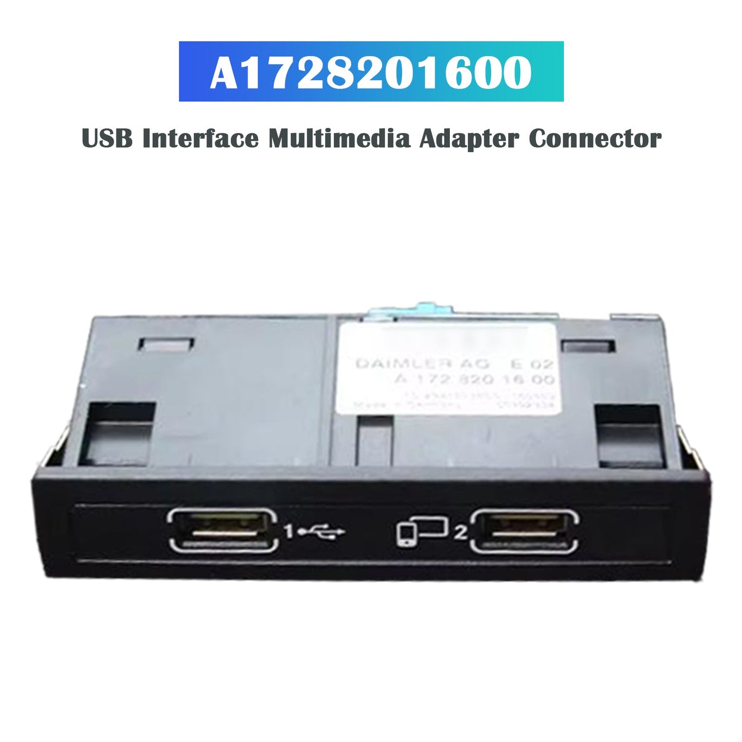 2014-2018 Mercedes-Benz C117 CLA GLA X156 USB Interface Multimedia Adapter Connector A1728201600