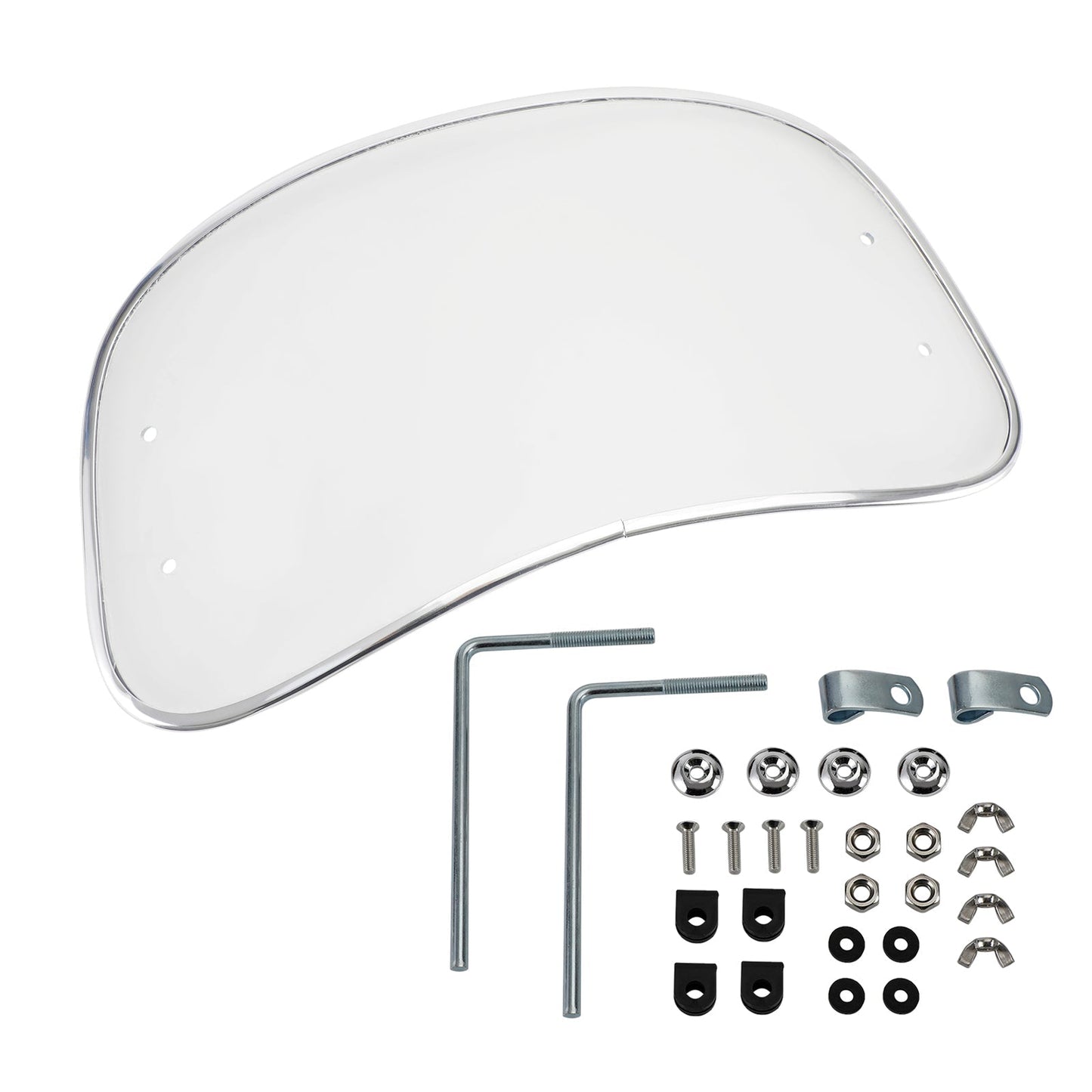 Pare-brise avant universel en ABS pour moto, compatible avec la plupart des motos
