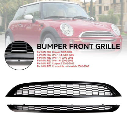 Mini 2002-2006 R50 One 1.4d 2PCS Honeycomb Mesh Front Grill Grille
