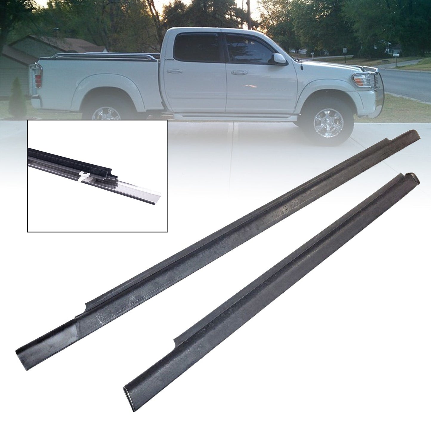 Joint d'étanchéité pour ceinture de fenêtre de porte avant Toyota Tundra 2004-2006 (KT2028)