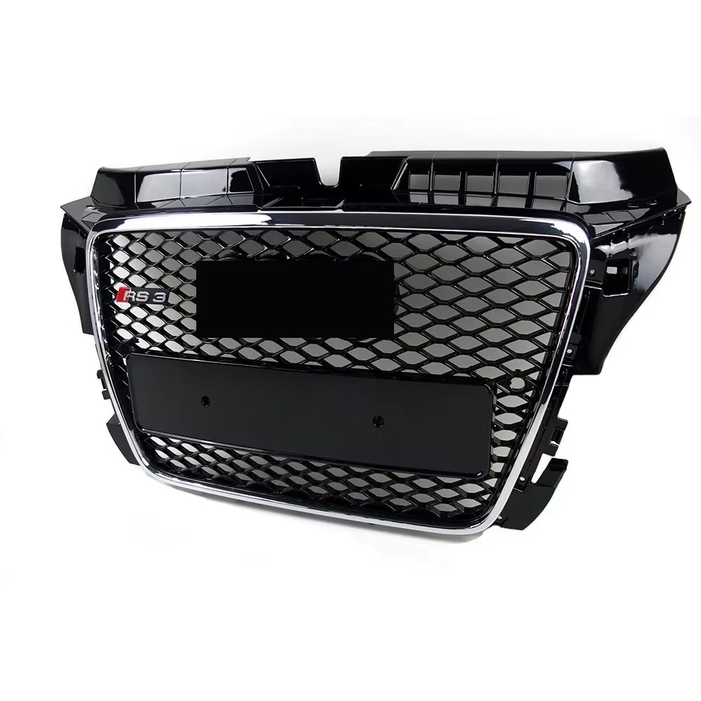 2008-2012 Audi A3/8P To S3/RS3 Style Grille High Quality ABS Trim Grill Front Bumper Grill