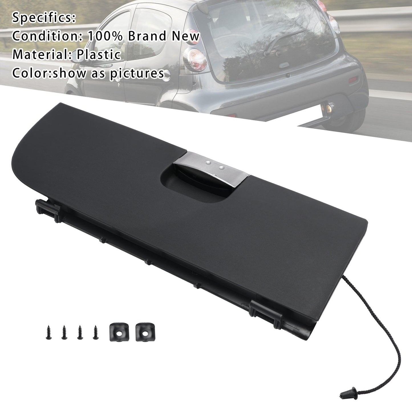 2005-2014 Toyota Aygo Peugeot 107 Citroen C1 RHD Black Glove Box Lid Cover Black PZ416-93403-00