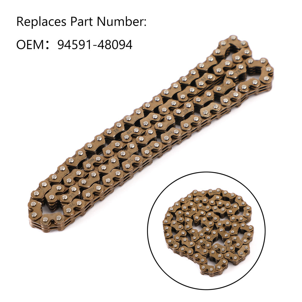Drive Chain For Yamaha 94591-48094 Xn125 Xn150 Xq125 Yp125 Yp150 Yp150D Yp180