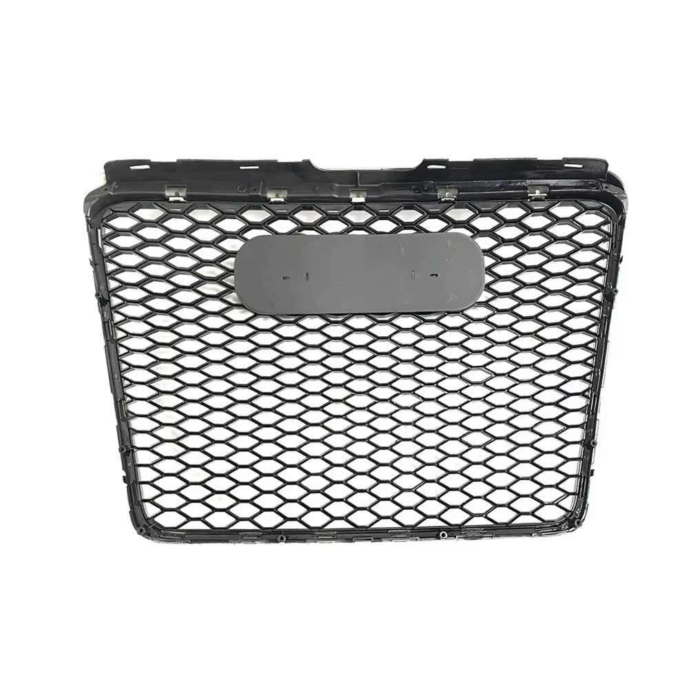 Parrilla superior de alta calidad estilo RS para Audi 2005-2011 A6 S6 C6 a RS6 con molduras en negro, cromo y plata.