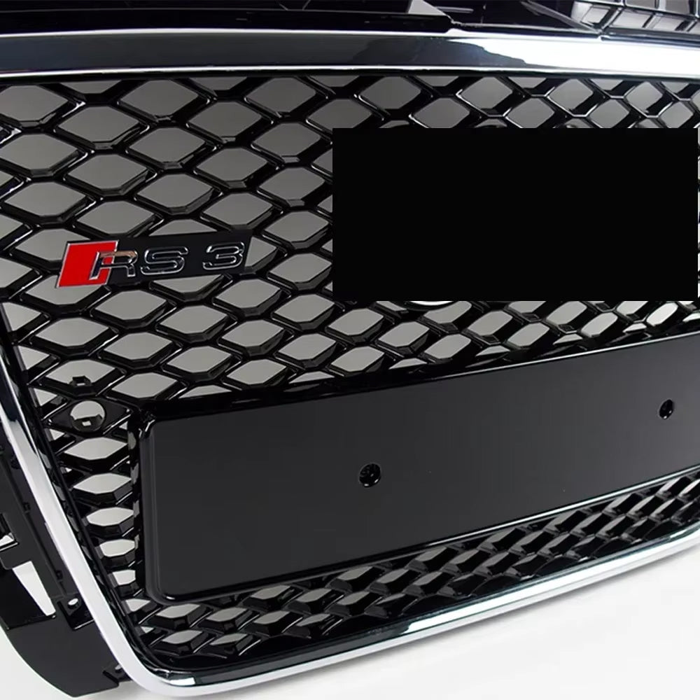2008-2012 Audi A3/8P To S3/RS3 Style Grille High Quality ABS Trim Grill Front Bumper Grill
