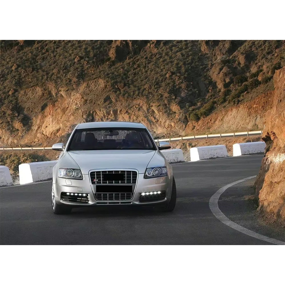 Audi A6 S6 C6 2005-2011 Change To S6 Style Front Bumper Grill Upper Grill