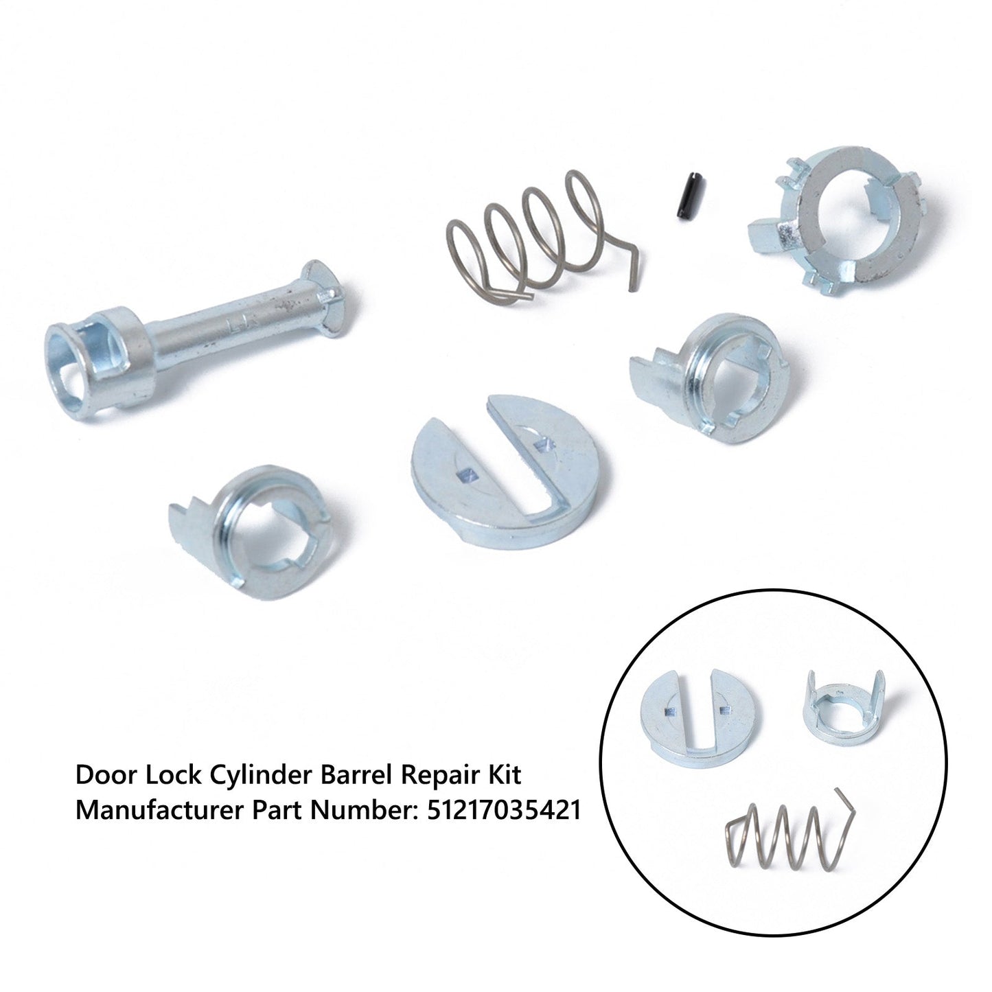 Kit de reparación del cilindro de la cerradura de la puerta izquierda/derecha de BMW X3 E83 X5 E53 51217035421