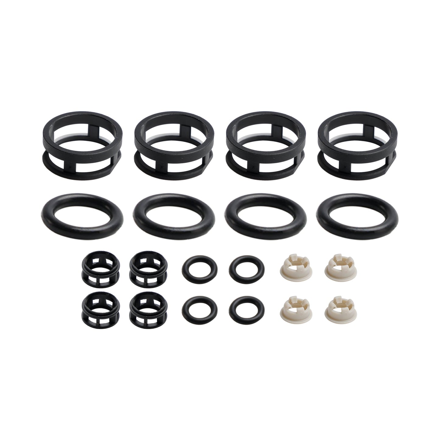 Kit de réparation d'injecteur de carburant à alimentation latérale Nissan JECS 4 pièces Filtres Joints Joints toriques Bouchons d'attelage