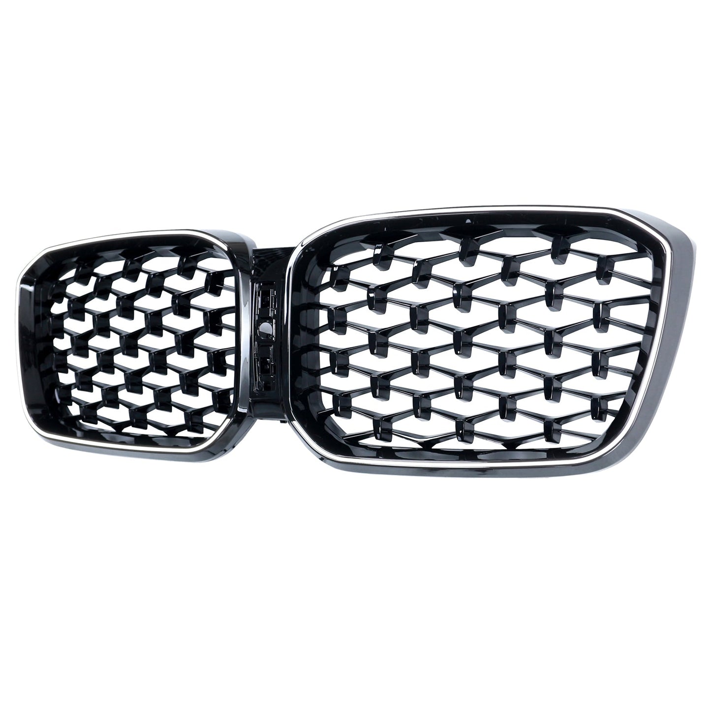 2022-2025 BMW X3 G01 X4 G02 Diamond Glossy Black Front Bumper Kidney Grille