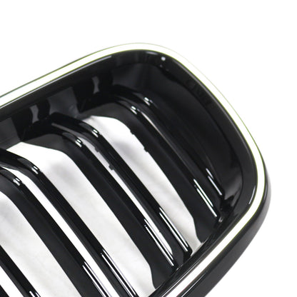 2012-2019 Double Slat Front Kidney Grille Grill Fit BMW 3 Series F30 F31 F35