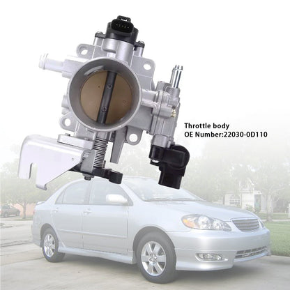2004 Toyota Corolla A/T 2WD Hatchback XR Throttle Body Assembly 22030-0D110