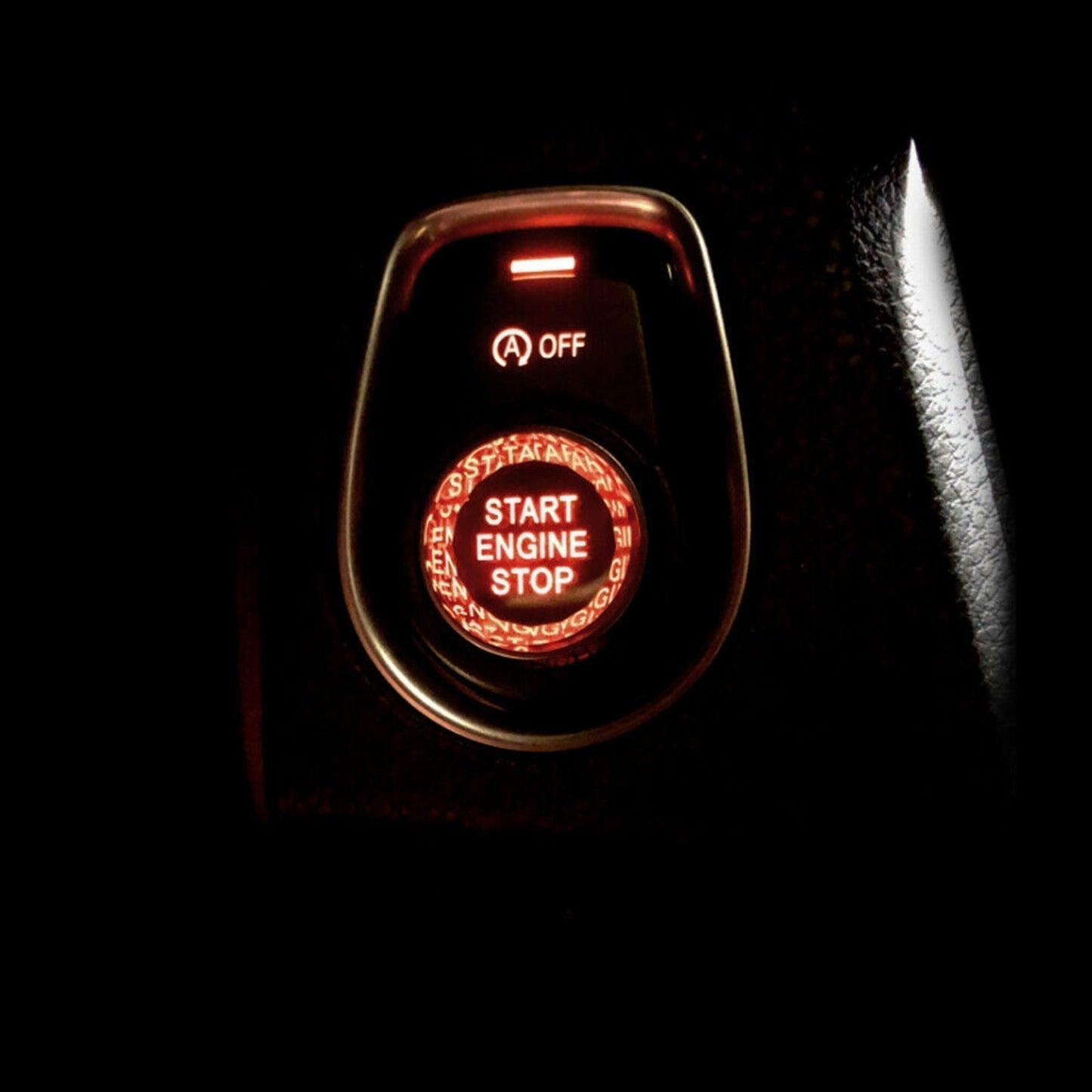 2012-2016 BMW 6 Series F12 F13 Black Engine Start Stop Switch Button Cover