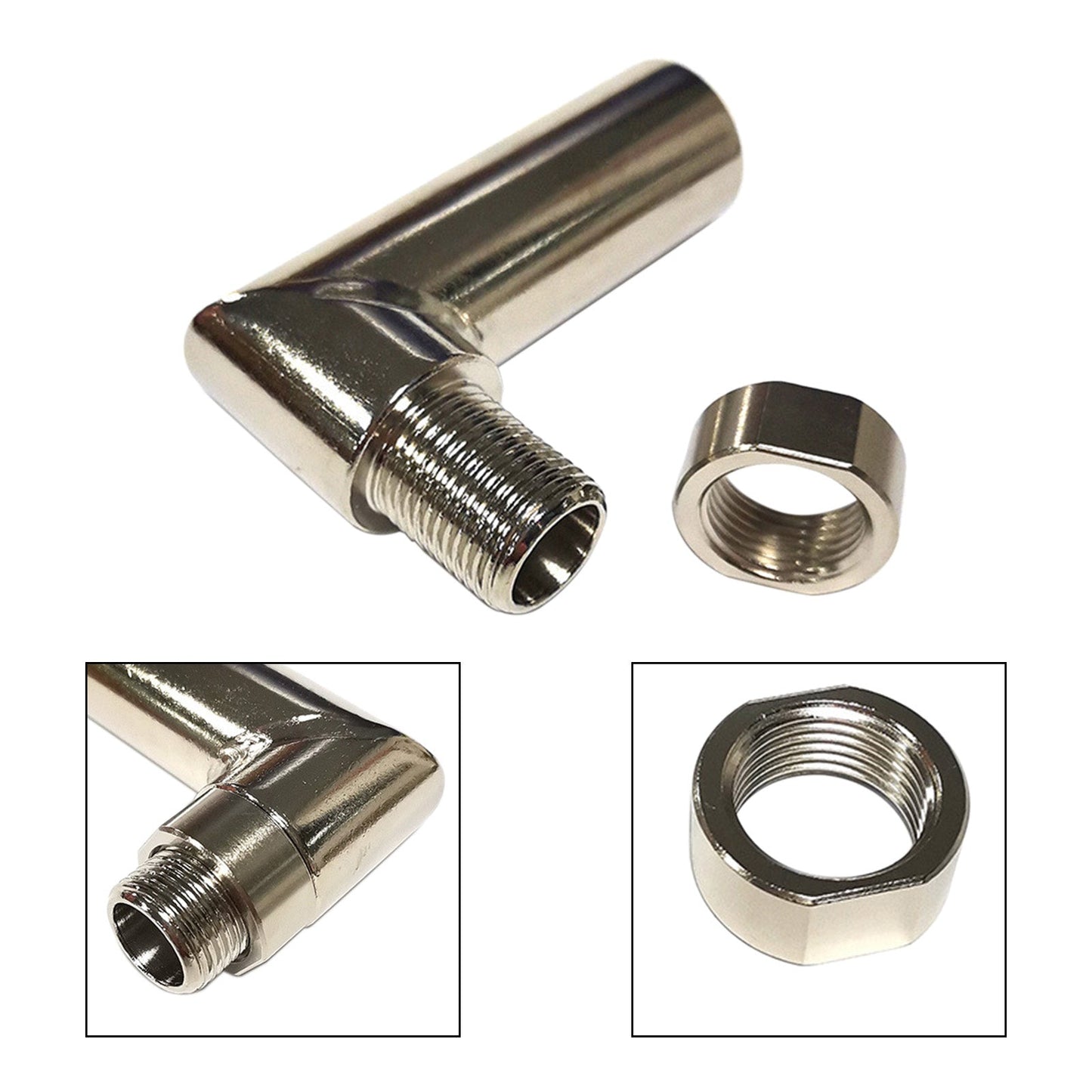 M18*1.5 Oxygen Spacer Sensor Angled Extender 90 Degree O2 Bung Extension