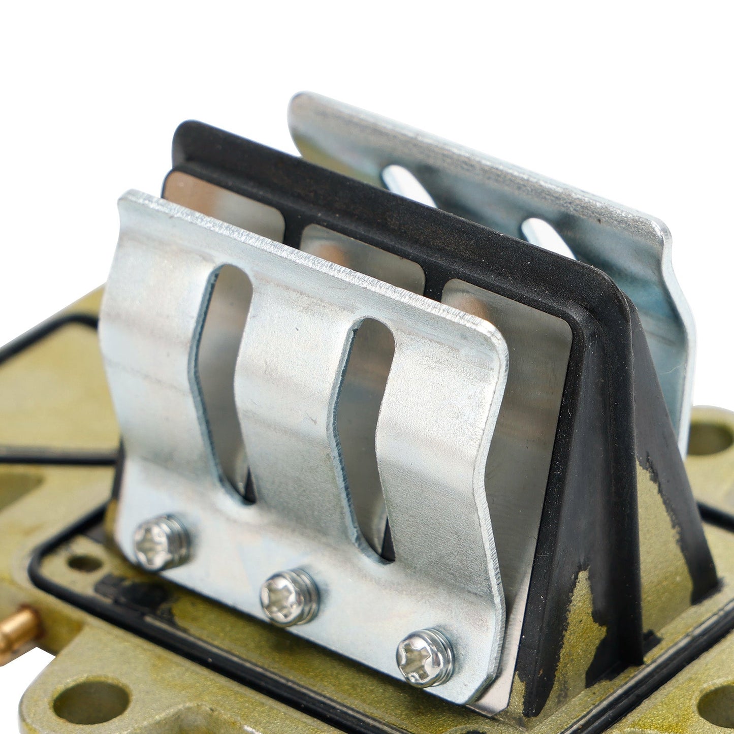 63V-13610-00 Conjunto de válvula de láminas 63W-13610 para motores fueraborda Yamaha de 2 tiempos de 9,9 HP y 15 HP