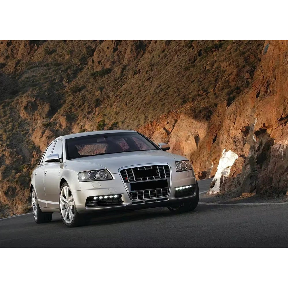 Audi A6 S6 C6 2005-2011 Change To S6 Style Front Bumper Grill Upper Grill