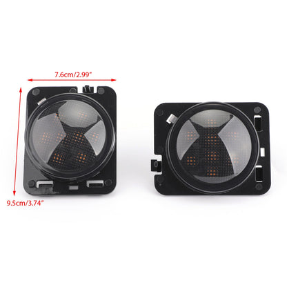 2007-2015 Jeep Wrangler JK 2x Front Fender Parking Side Marker LED Turn Light