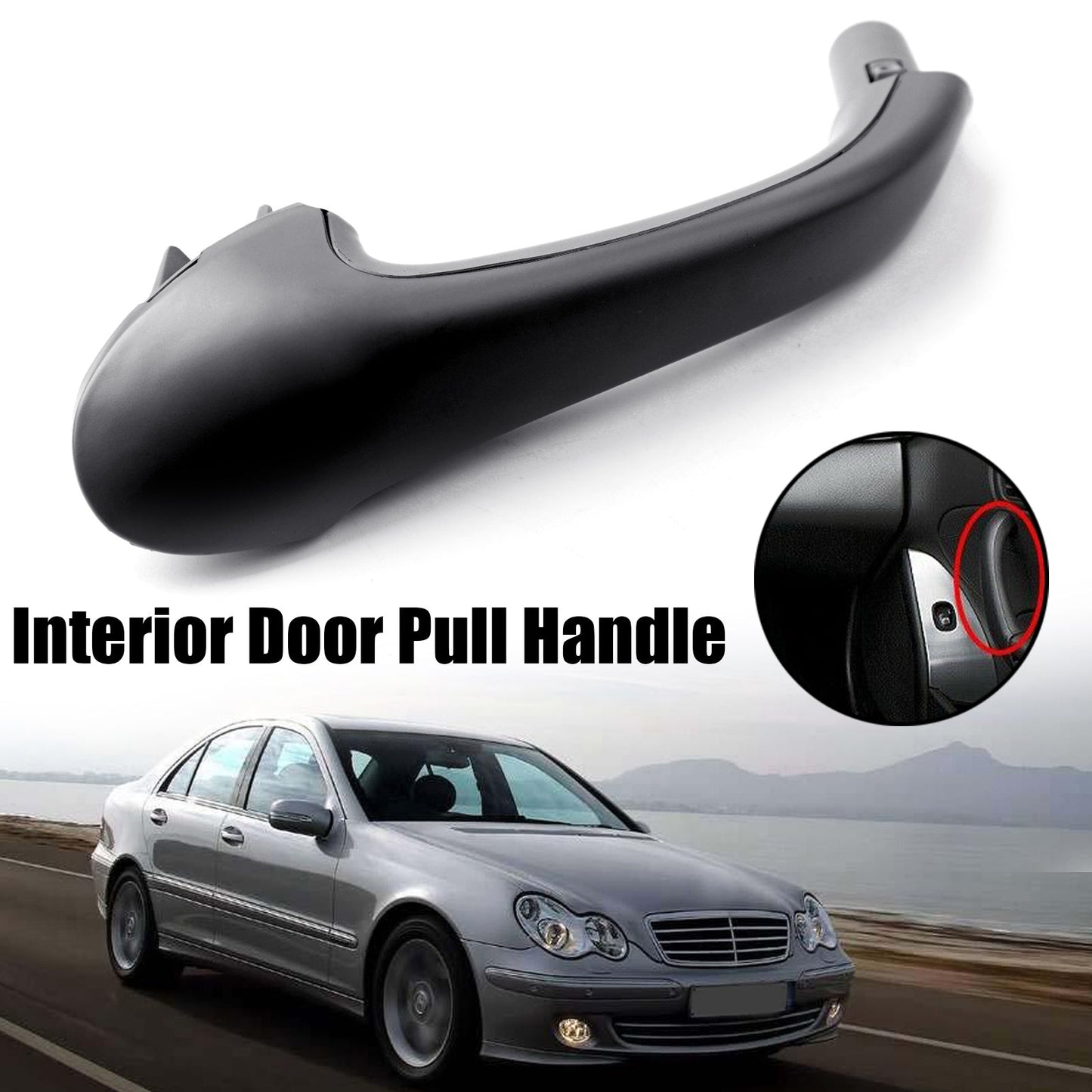 Mercedes W203 C-Class 20381016519116 Interior Front Right Door Pull Handle