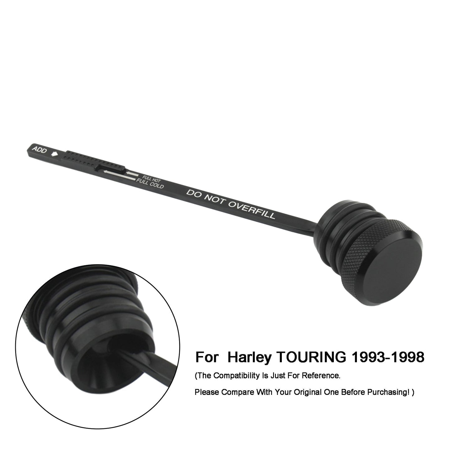 Tapón de la tapa del tanque de aceite para Touring Flht Flhs Fltc (93-98) 0710-0002