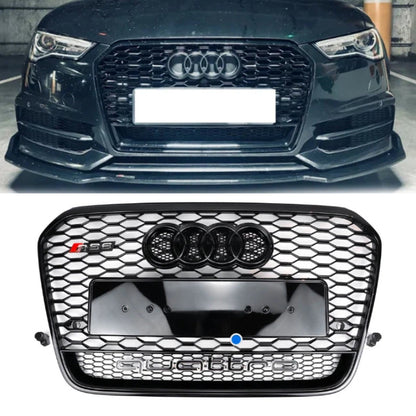 2012-2015 Audi A6/A6 Sline/S6 To RS6 Style Honeycomb Grille Front Bumper Grill Replacement