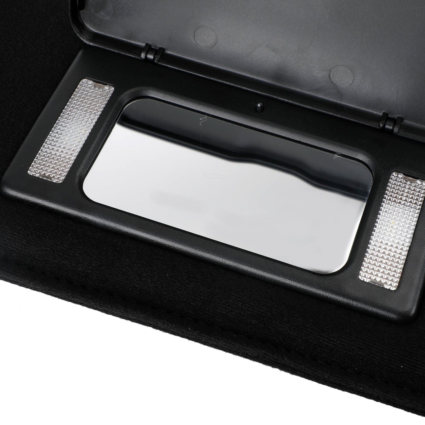 Paire de pare-soleil noirs avec miroir de courtoisie pour Corvette C5 8 cylindres, 5,7 L, 1997-2004, 10442033 et 10442034