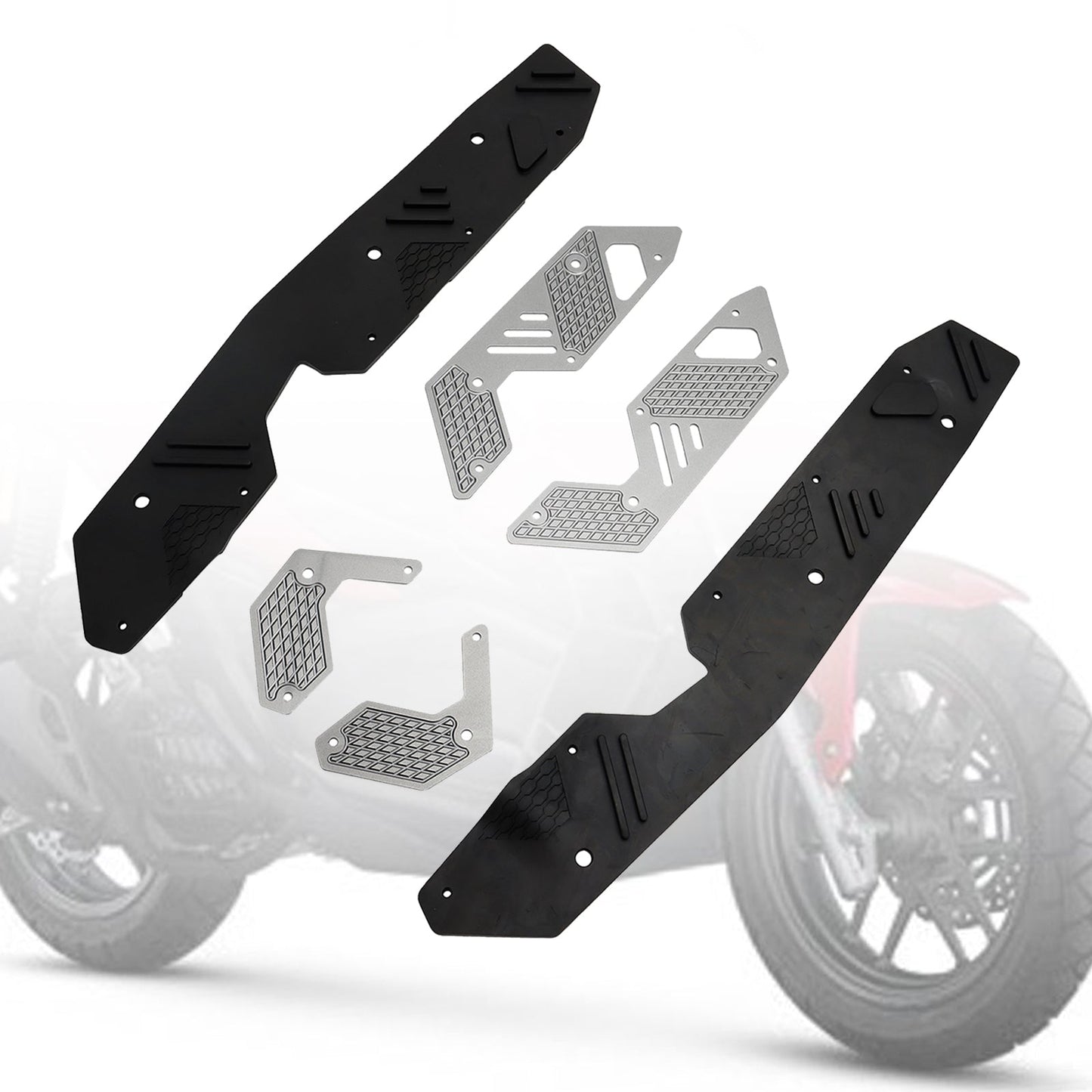 Reposapiés, estriberas, pedal, placa de protección, compatible con HONDA ADV160 2022-2023