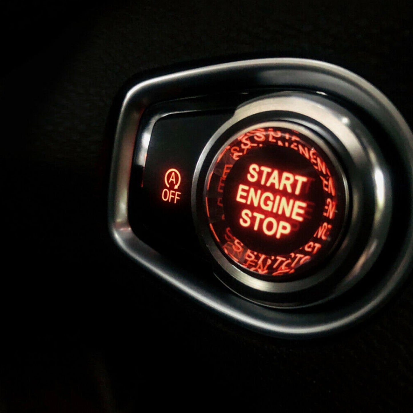2012-2016 BMW 3 Series F30 F31 Black Engine Start Stop Switch Button Cover