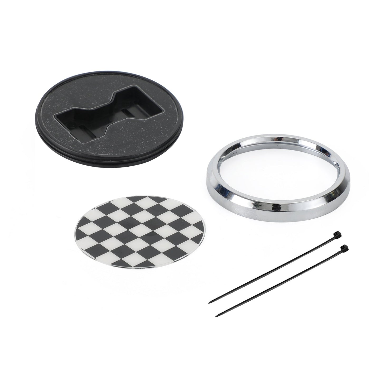 Emblème de calandre avant BMW MINI Cooper Damier noir et blanc