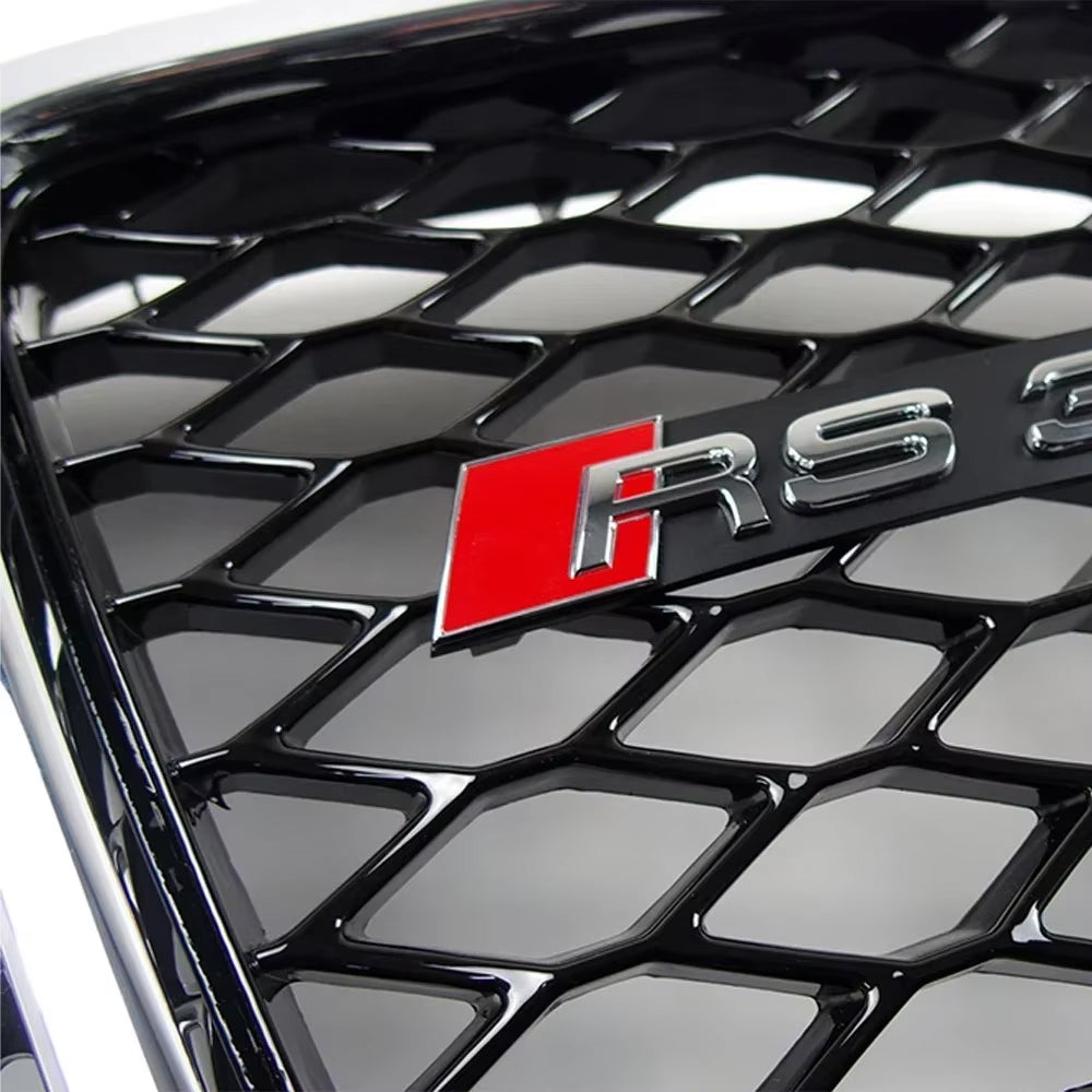 2008-2012 Audi A3/8P To S3/RS3 Style Grille High Quality ABS Trim Grill Front Bumper Grill