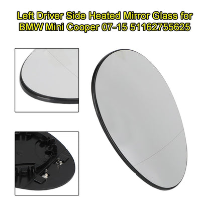 2008-2015 Mini R57Convertible Left Driver Side #51162755625 Heated Mirror Glass