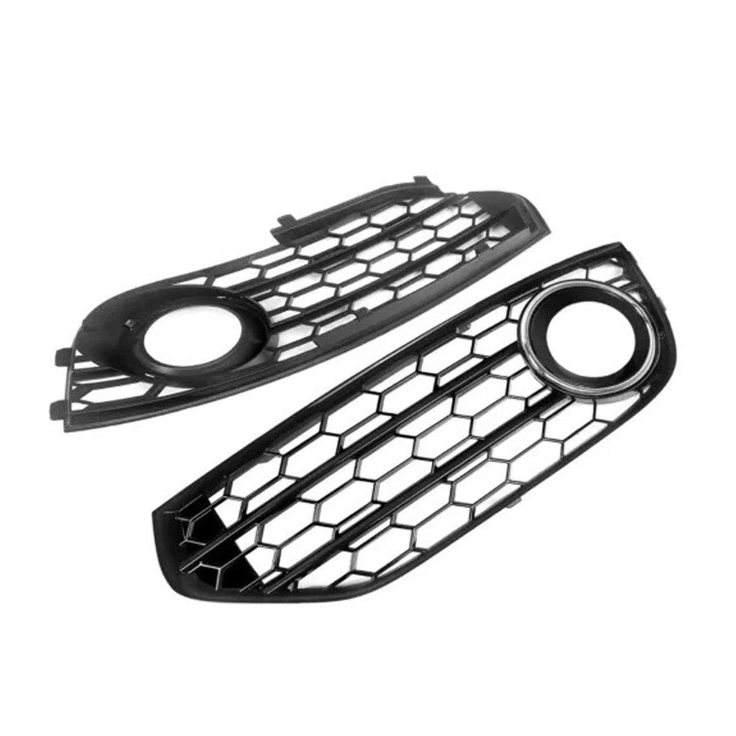 2010-2015 Audi A4 Allroad B8 Chrome Front Bumper Honeycomb Fog Grille Cover