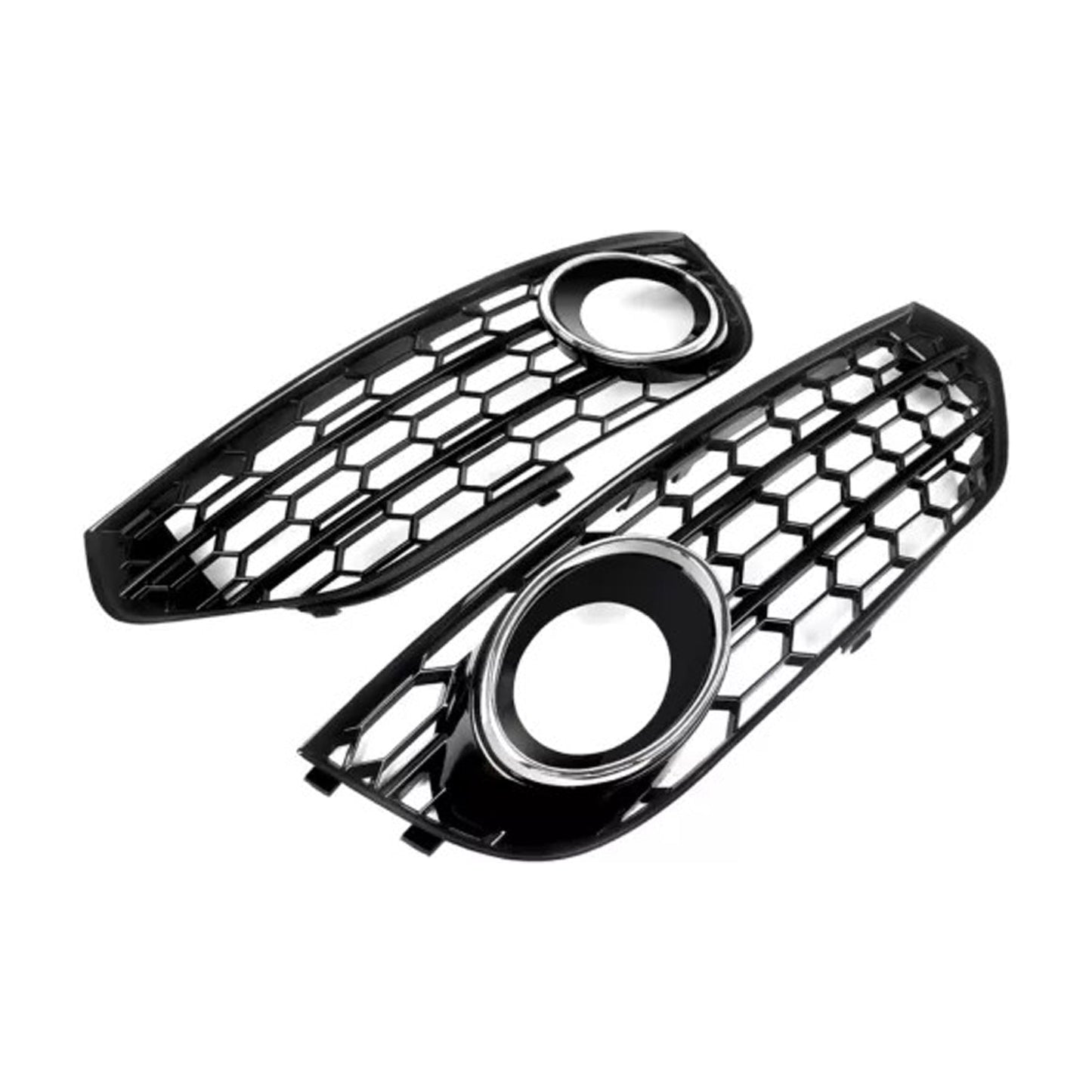 2010-2015 Audi A4 Allroad B8 Chrome Front Bumper Honeycomb Fog Grille Cover