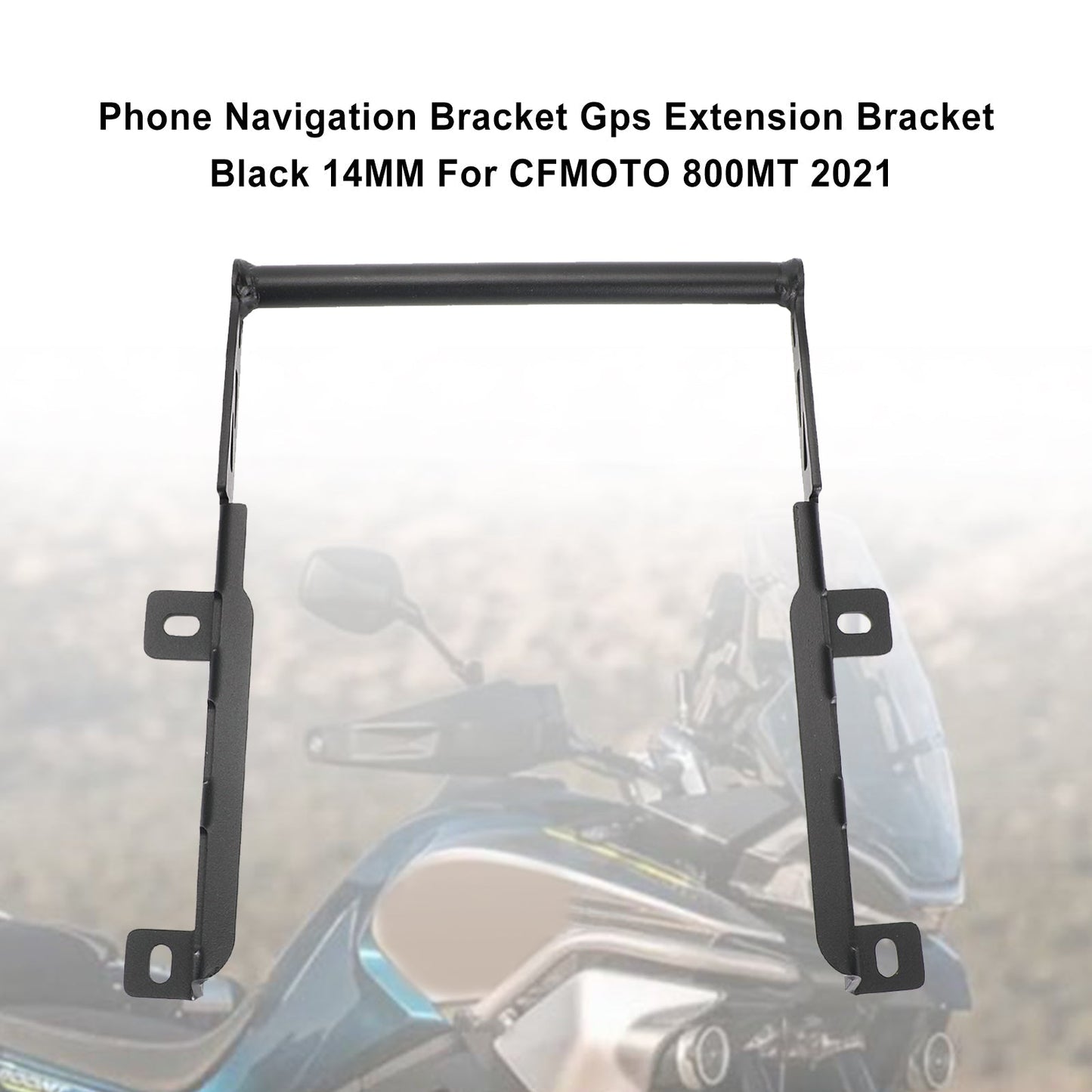 Gps Extension Bracket Phone Navi Bracket Black 14Mm Fits For Cfmoto 800Mt 2021