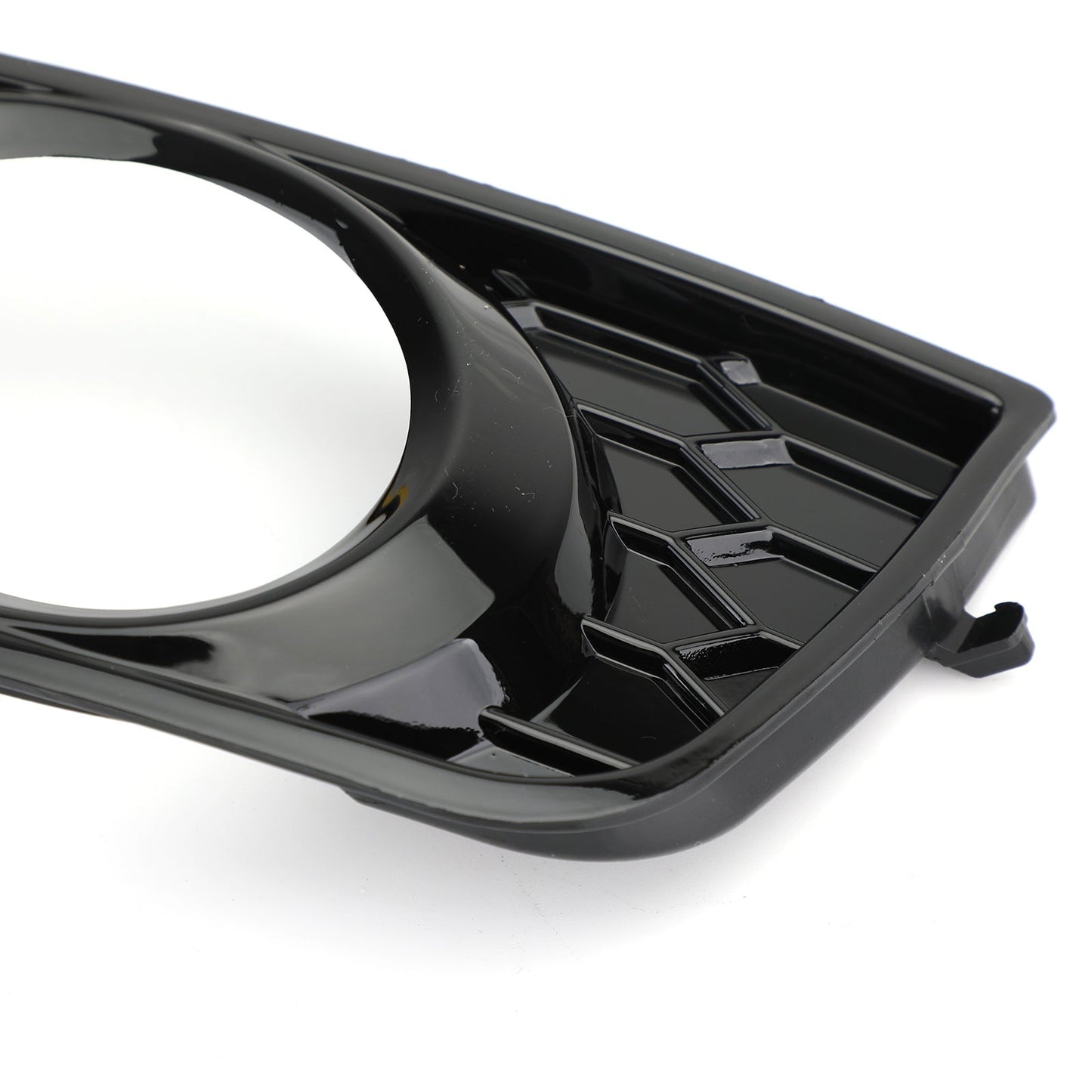Audi 2001-2005 A4 B6 Pair Front Bumper Honeycomb Fog Light Grille Grill Cover
