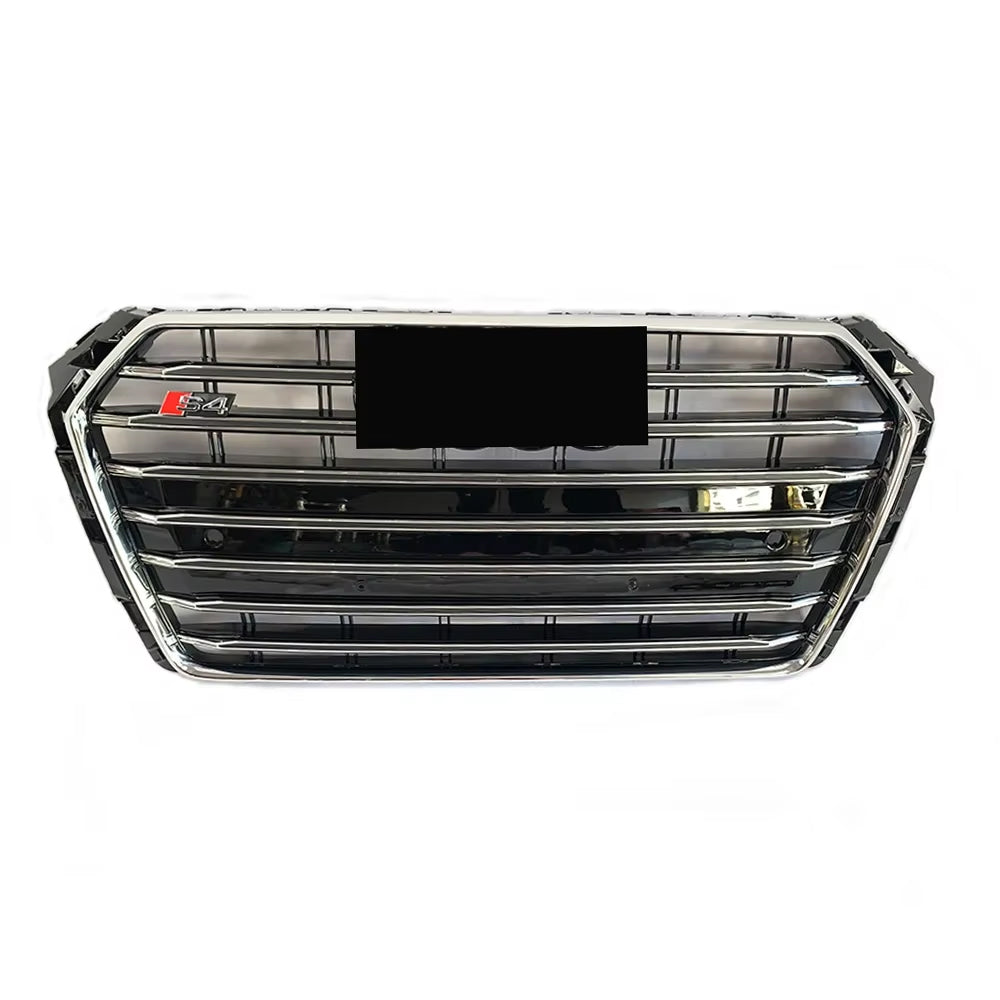 2016-2019 Audi A4 S4 B9 To S4/RS4 Style Front Glossy Blac Bumper Grill High Quality Honeycomb Upper Grille