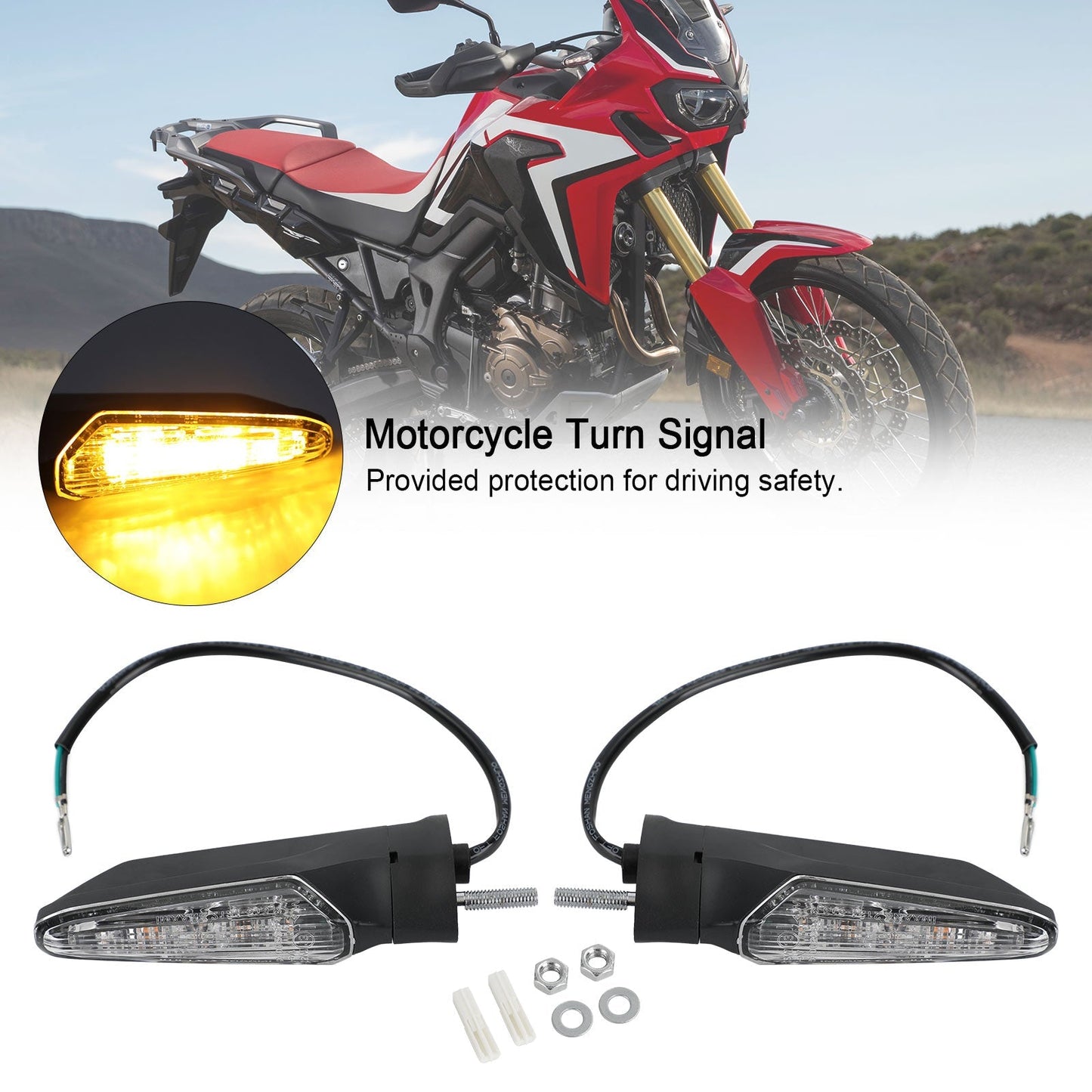 2015-2017 HONDA CRF1000L Africa Twin Front Rear LED Turn Signal Light Assosary