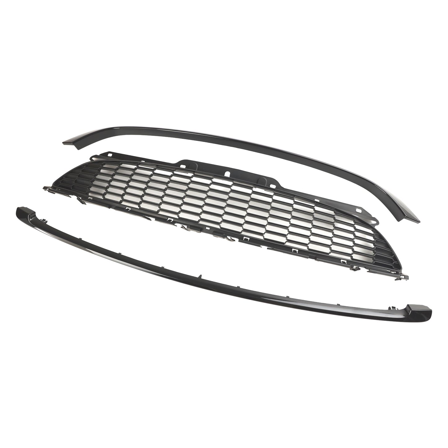 Mini 2012-2015 R59 Cooper S & JCW 2-Door Roadster 3PCS Gloss Black Front Grille Grill
